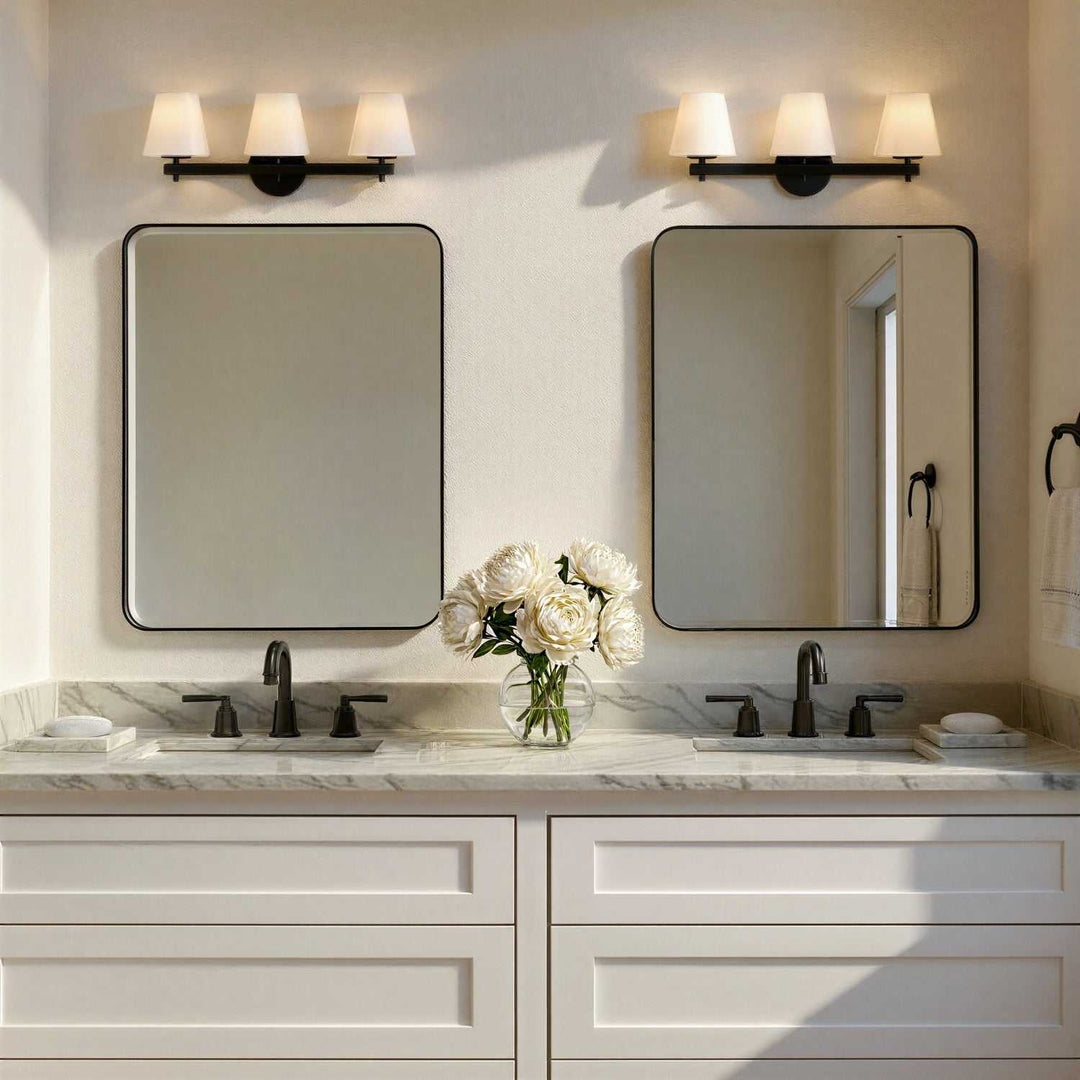 Crystorama - COL-203-BK - Three Light Bath - Colton - Black