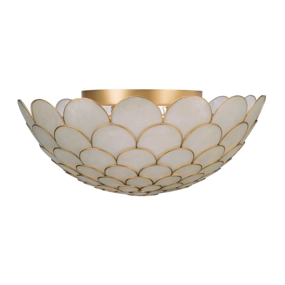 Crystorama - DRB-7000-SG - Three Light Semi Flush Mount - Darby - Soft Gold