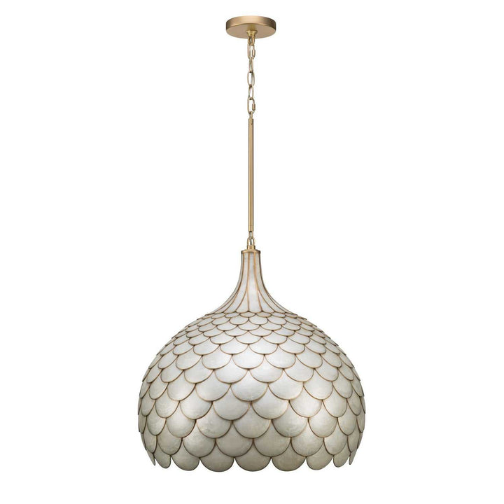 Crystorama - DRB-7005-SG - Five Light Pendant - Darby - Soft Gold