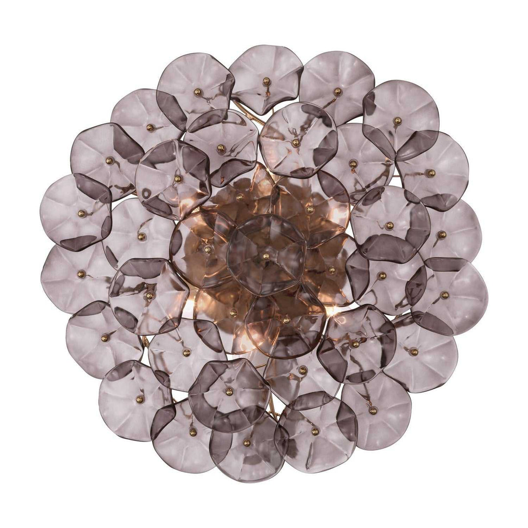 Crystorama - ESM-4000-AG-SM - Six Light Semi Flush Mount - Esme - Aged Brass