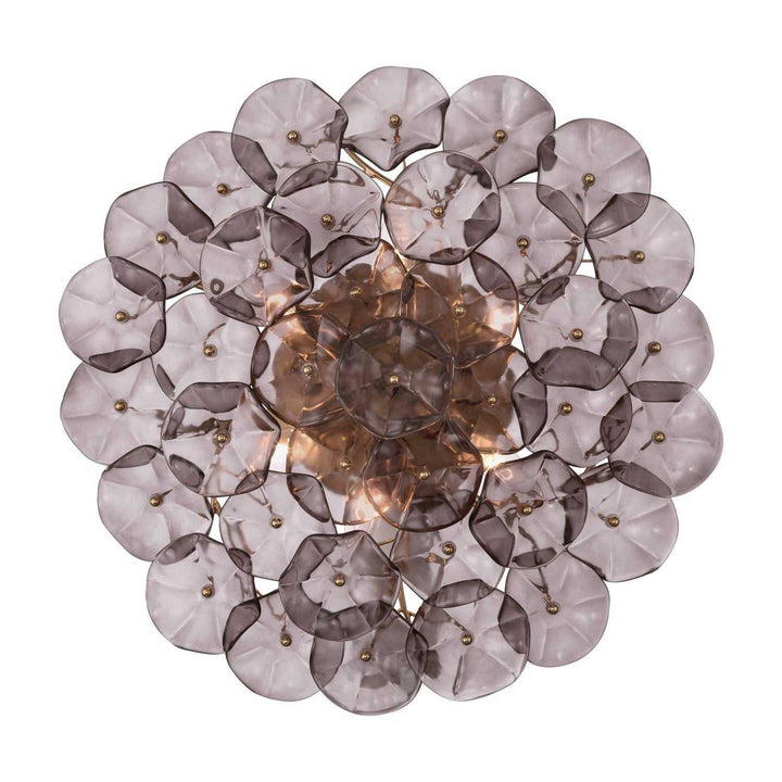 Crystorama - ESM-4000-AG-SM - Six Light Semi Flush Mount - Esme - Aged Brass