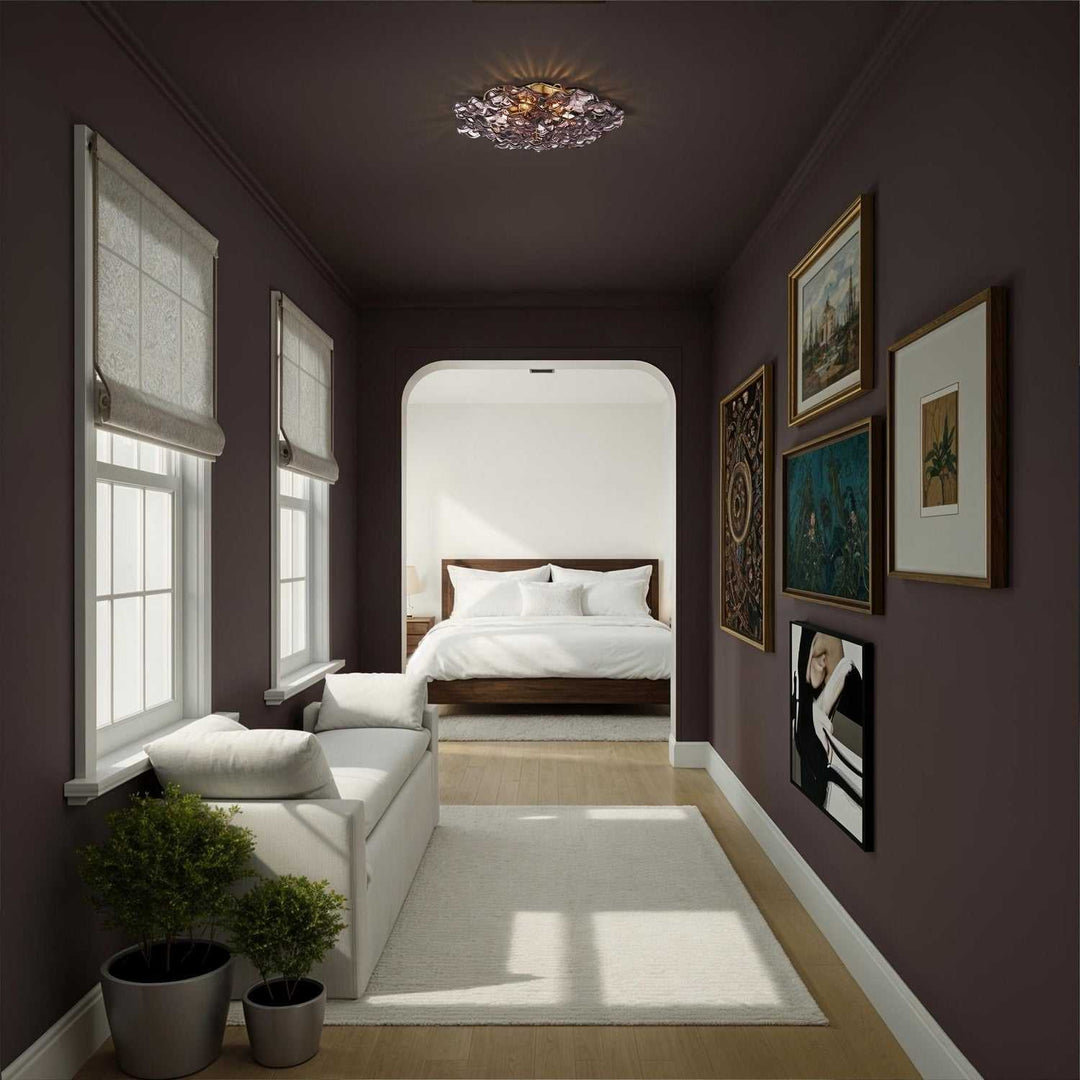 Crystorama - ESM-4000-AG-SM - Six Light Semi Flush Mount - Esme - Aged Brass