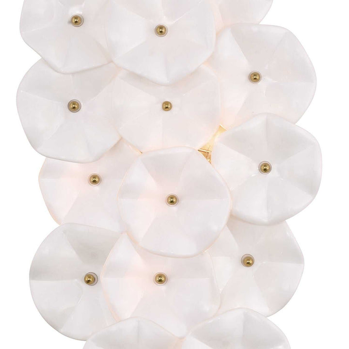 Crystorama - ESM-4001-AG-WH - Four Light Wall Sconce - Esme - Aged Brass