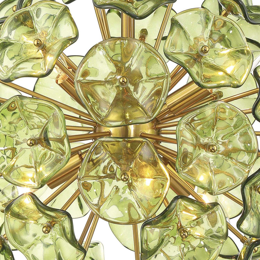 Crystorama - ESM-4005-AG-GR - Six Light Chandelier - Esme - Aged Brass
