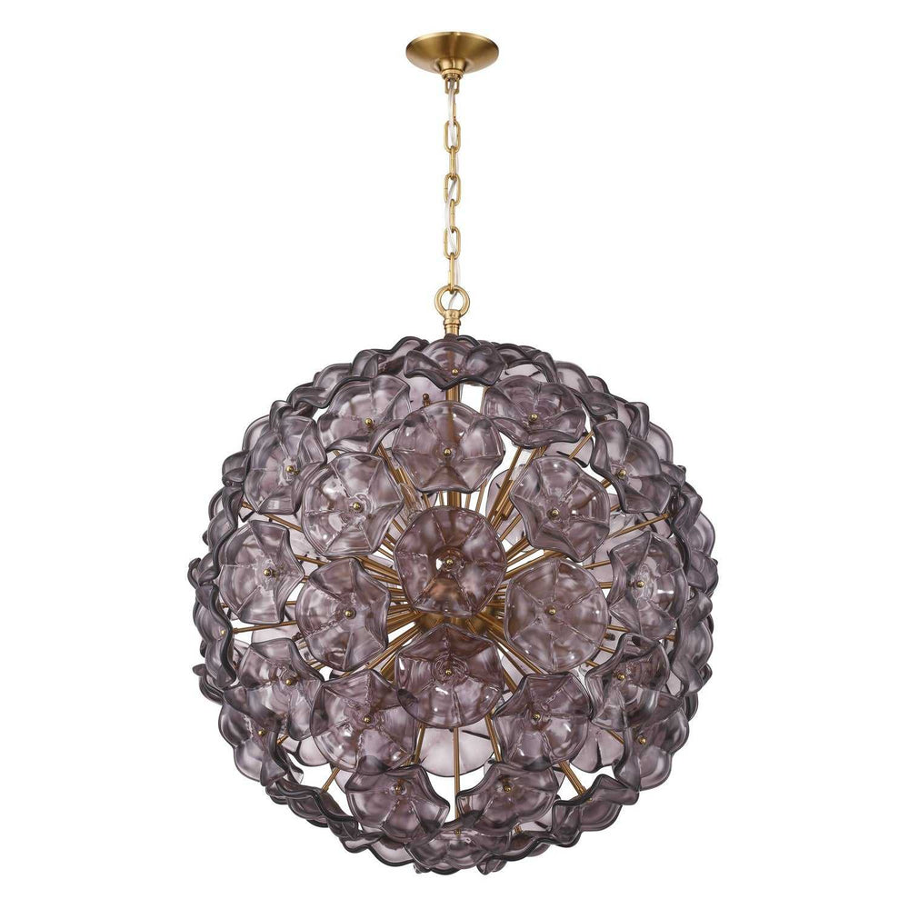 Crystorama - ESM-4009-AG-SM - 12 Light Chandelier - Esme - Aged Brass