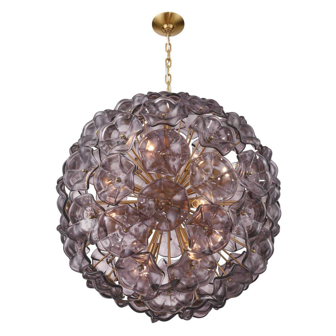 Crystorama - ESM-4009-AG-SM - 12 Light Chandelier - Esme - Aged Brass