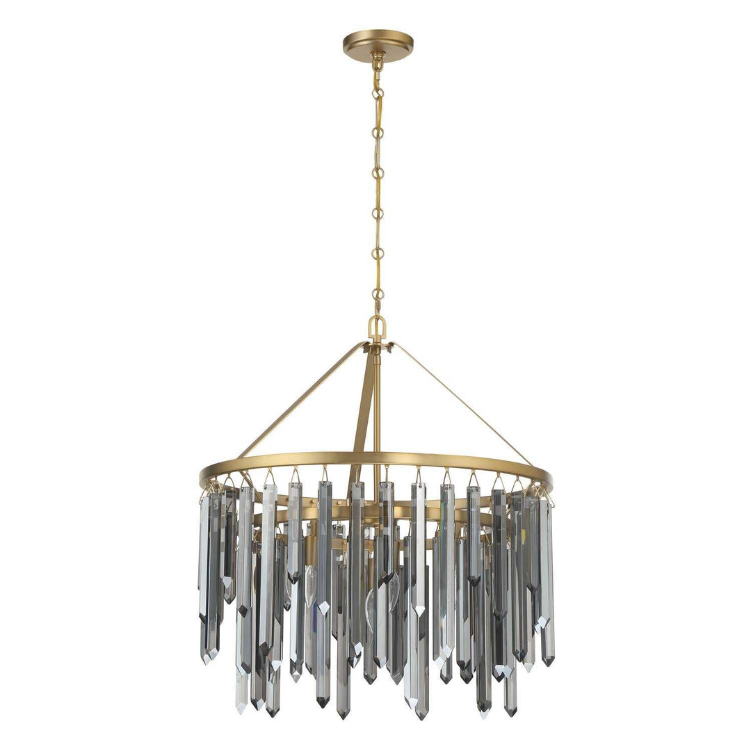 Crystorama - GEM-7004-MG-SS - Seven Light Chandelier - Gemma - Modern Gold