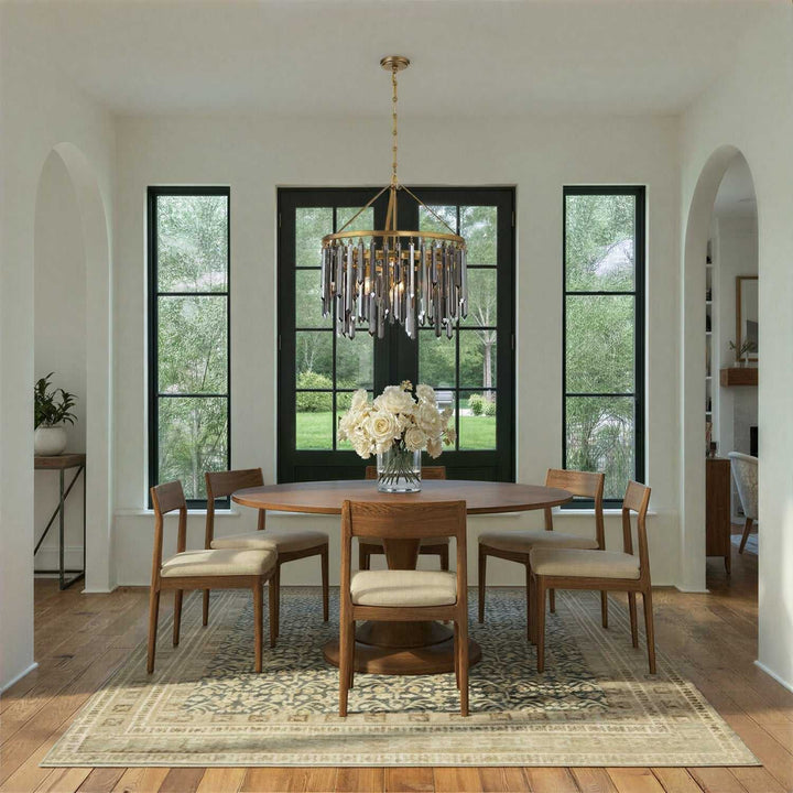 Crystorama - GEM-7004-MG-SS - Seven Light Chandelier - Gemma - Modern Gold