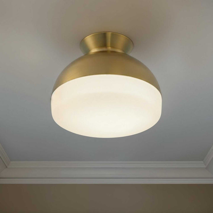 Crystorama - GID-4003-VG - Two Light Flush Mount - Gidget - Vibrant Gold