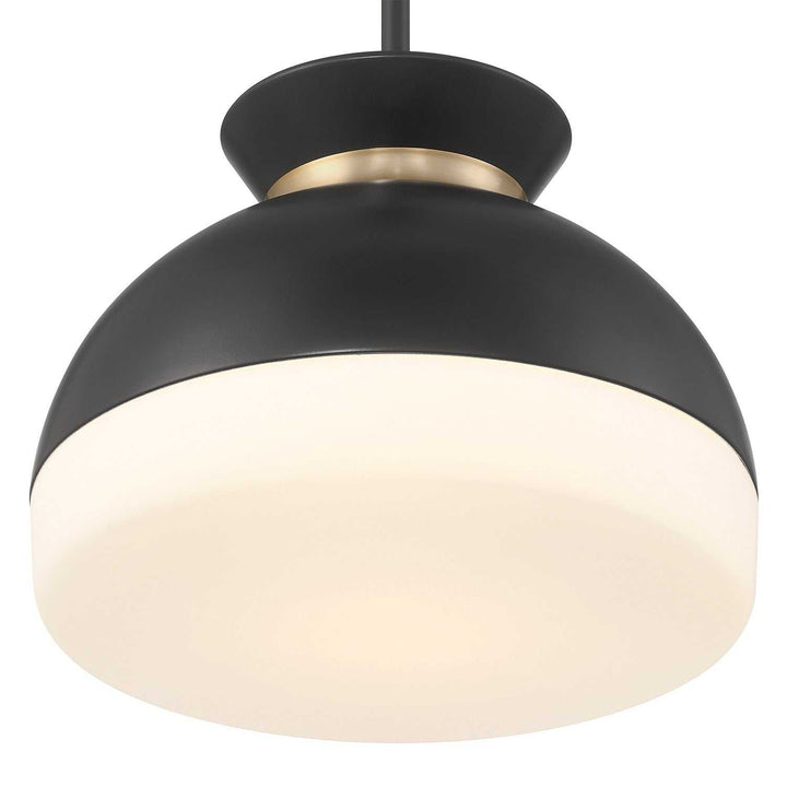 Crystorama - GID-4015-MK-VG - Two Light Pendant - Gidget - Matte Black + Vibrant Gold