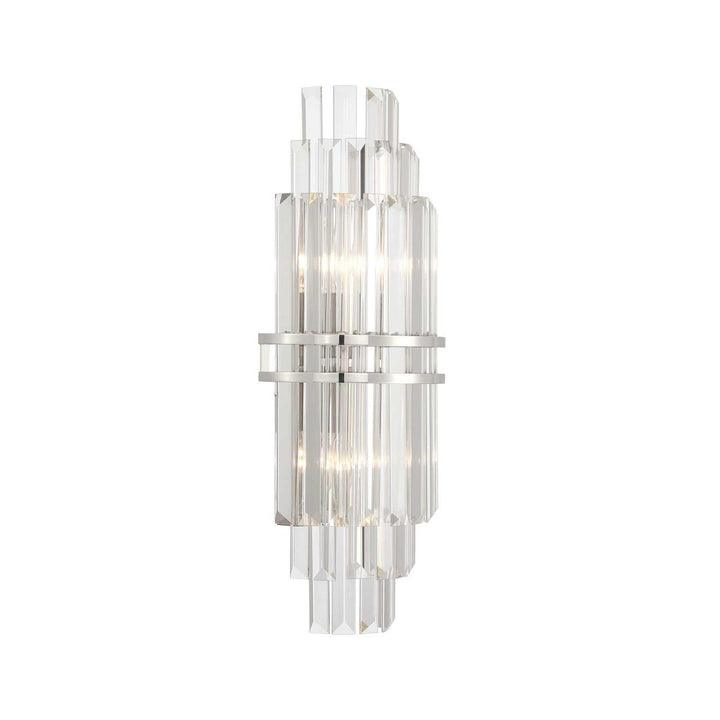 Crystorama - HAY-1411-PN - Two Light Wall Sconce - Hayes - Polished Nickel