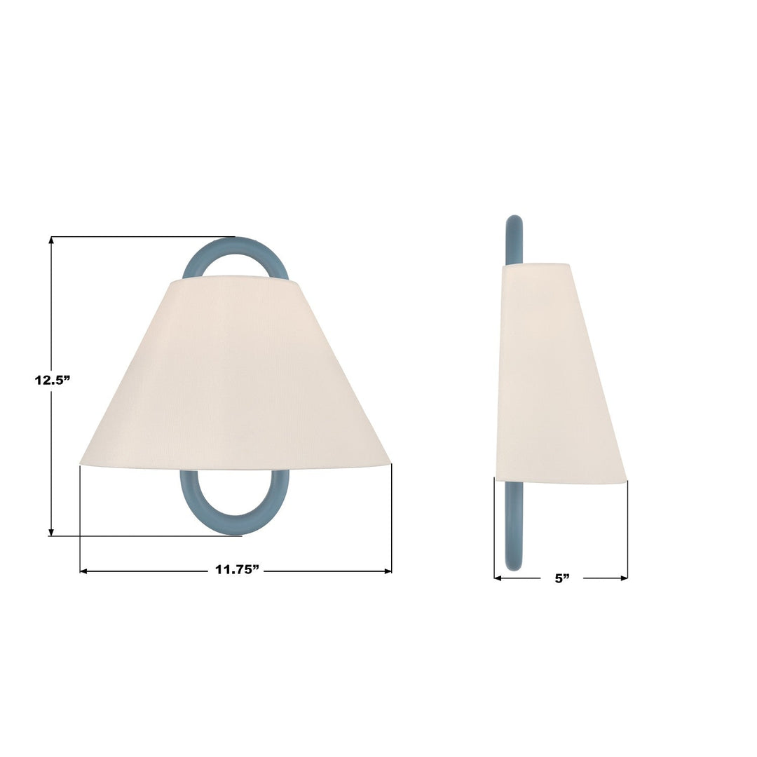 Crystorama - JOJ-801-VG-BL - One Light Wall Sconce - Jojo - Vibrant Gold
