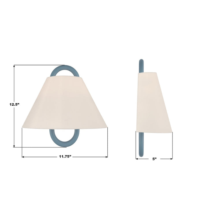Crystorama - JOJ-801-VG-BL - One Light Wall Sconce - Jojo - Vibrant Gold