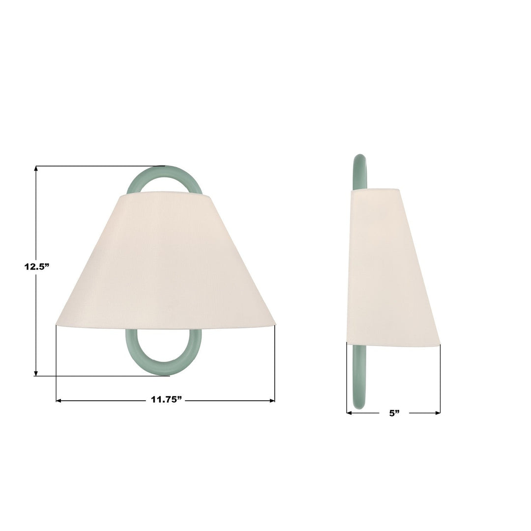 Jojo One Light Wall Sconce in Vibrant Gold Crystorama