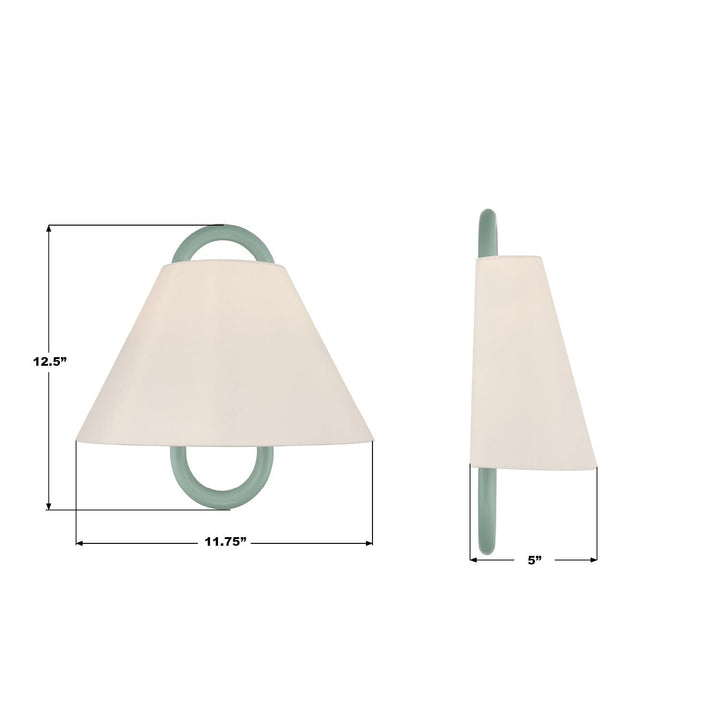 Jojo One Light Wall Sconce in Vibrant Gold Crystorama