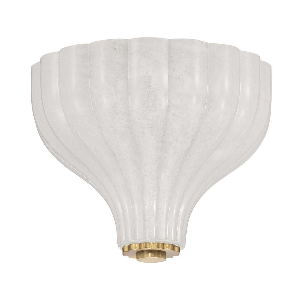 Layton Three Light Semi Flush Mount in Luxe Gold Crystorama
