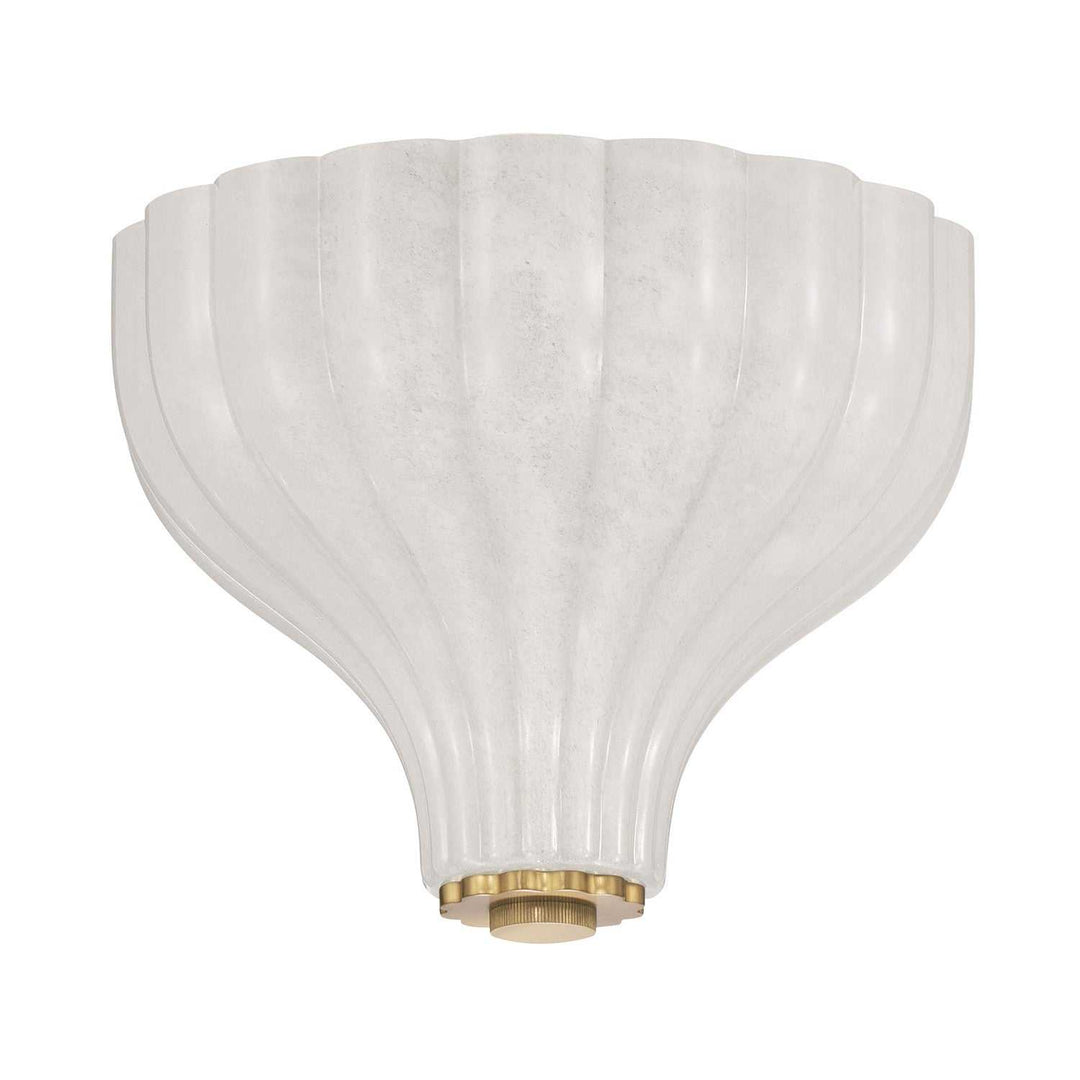 Layton Three Light Semi Flush Mount in Luxe Gold Crystorama