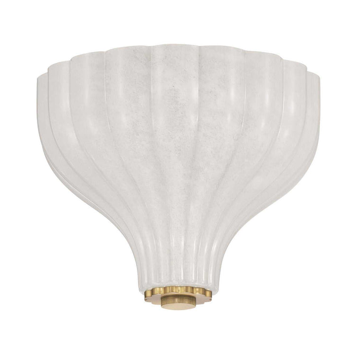 Layton Three Light Semi Flush Mount in Luxe Gold Crystorama
