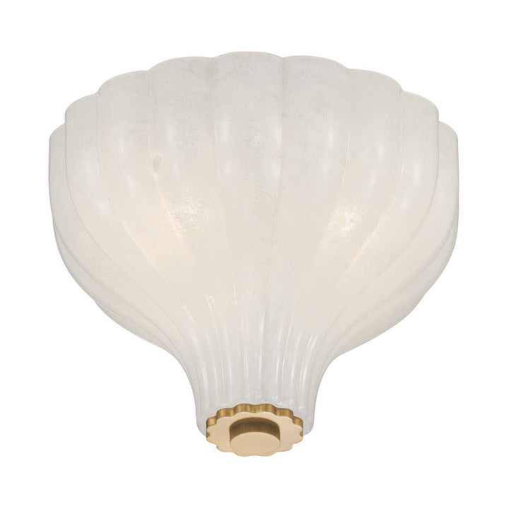 Layton Three Light Semi Flush Mount in Luxe Gold Crystorama