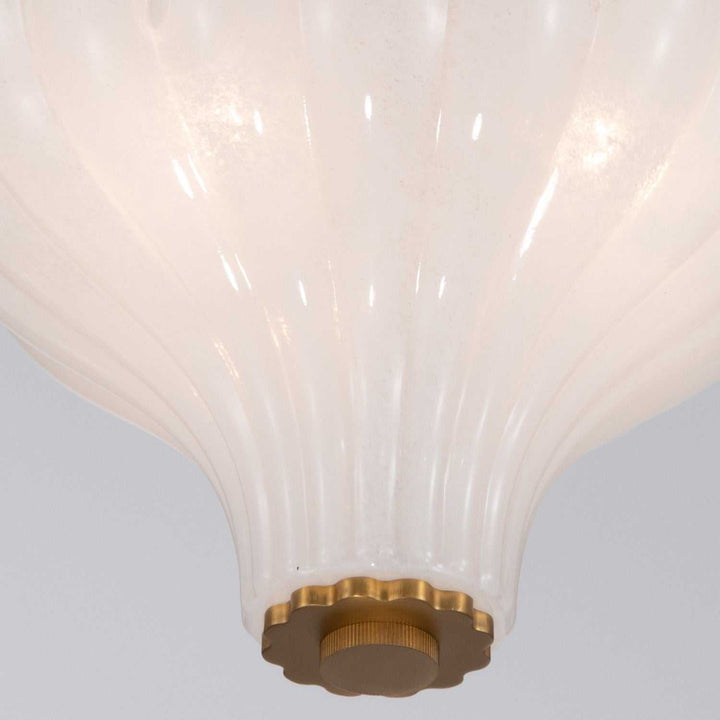 Layton Three Light Semi Flush Mount in Luxe Gold Crystorama