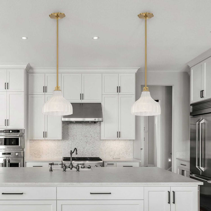 Crystorama - LAY-303-LG - One Light Pendant - Layton - Luxe Gold