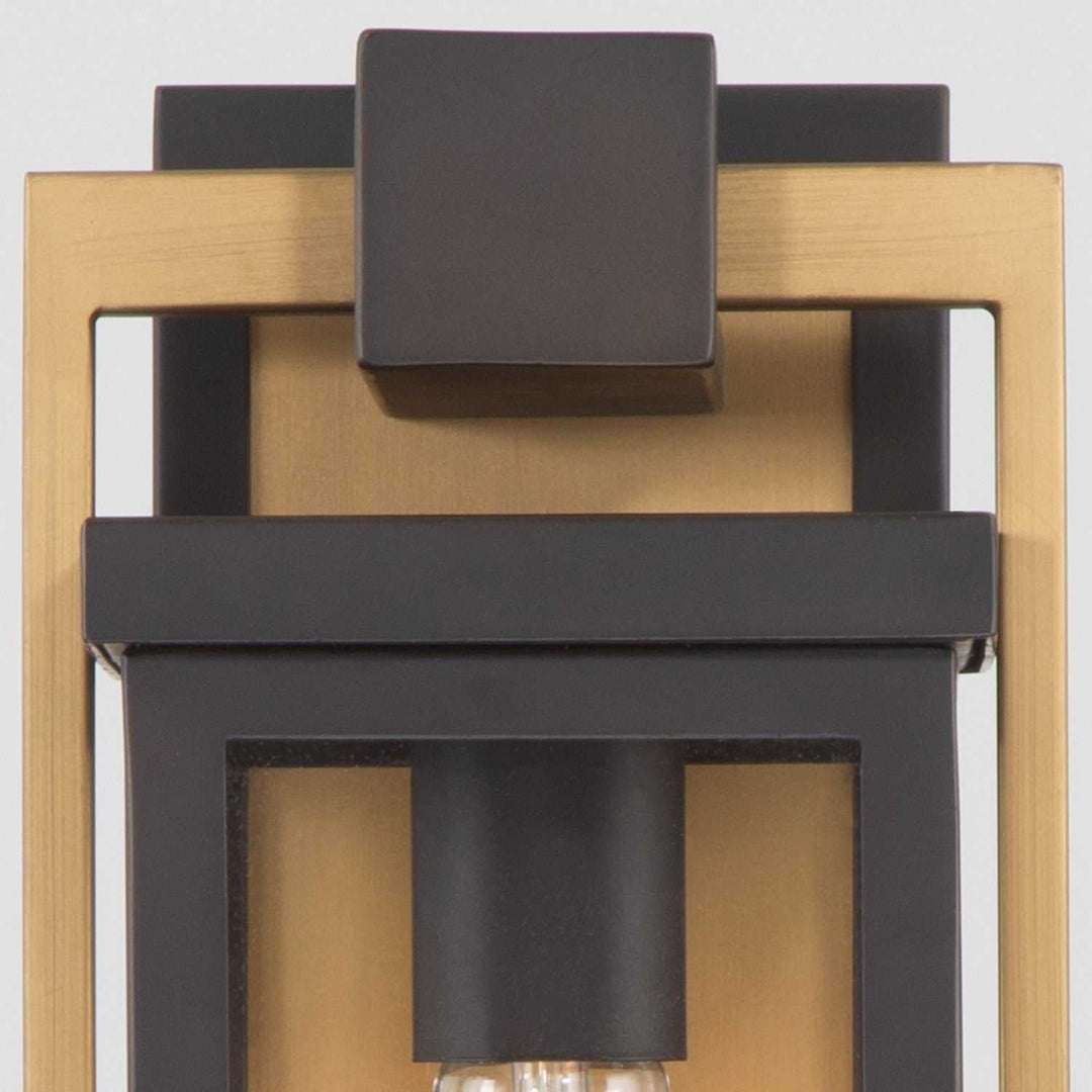 Crystorama - LDL-901-TZ-TG - One Light Outdoor Wall Sconce - Lendel - Twilight Bronze + Textured Gold