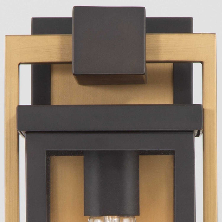 Crystorama - LDL-901-TZ-TG - One Light Outdoor Wall Sconce - Lendel - Twilight Bronze + Textured Gold