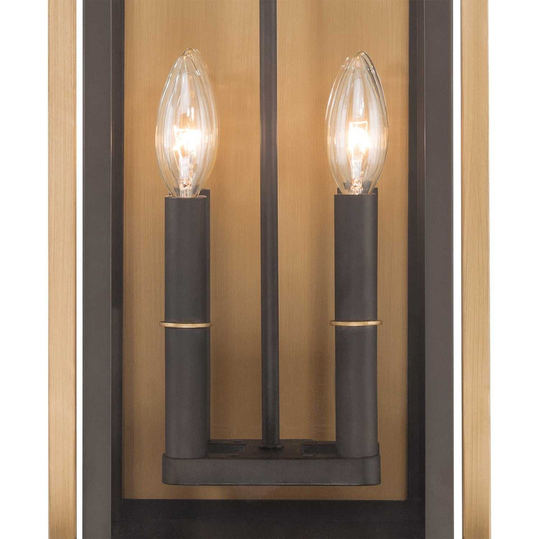 Crystorama - LDL-904-TZ-TG - Four Light Outdoor Wall Sconce - Lendel - Twilight Bronze + Textured Gold