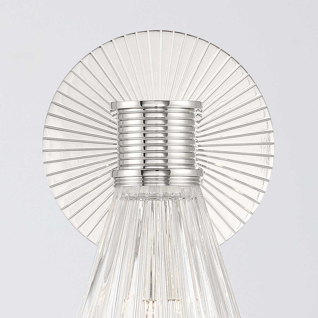 Crystorama - LOT-701-PN - One Light Wall Sconce - Lotus - Polished Nickel