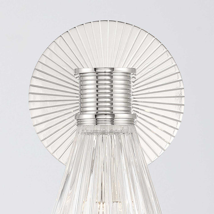 Crystorama - LOT-701-PN - One Light Wall Sconce - Lotus - Polished Nickel