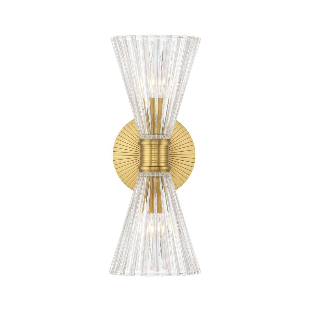 Crystorama - LOT-702-LG - Two Light Wall Sconce - Lotus - Luxe Gold