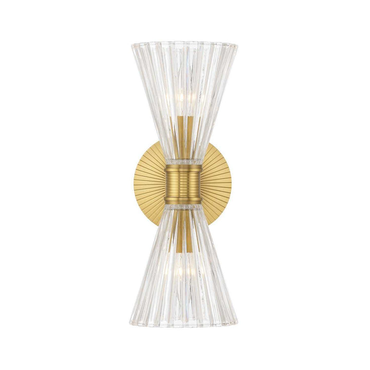 Crystorama - LOT-702-LG - Two Light Wall Sconce - Lotus - Luxe Gold