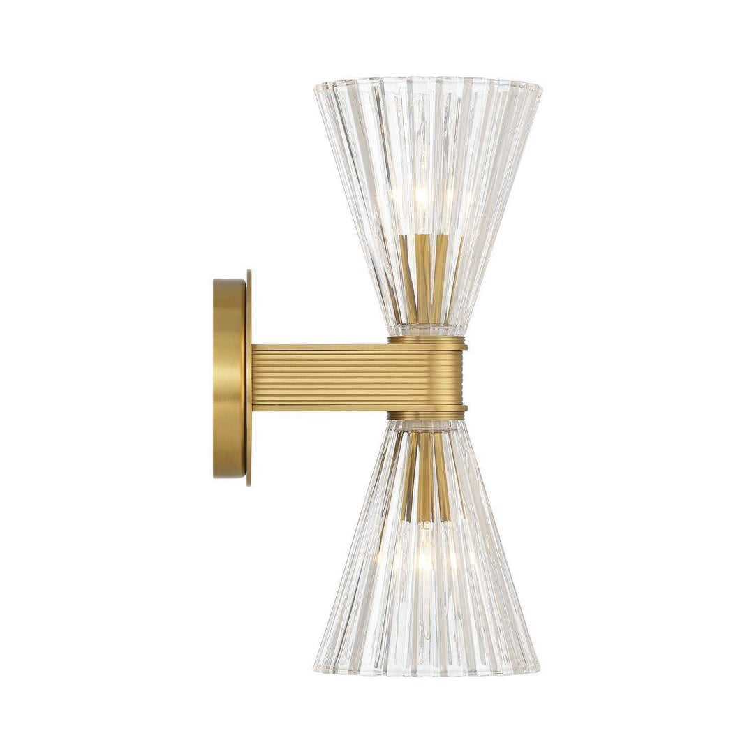 Crystorama - LOT-702-LG - Two Light Wall Sconce - Lotus - Luxe Gold