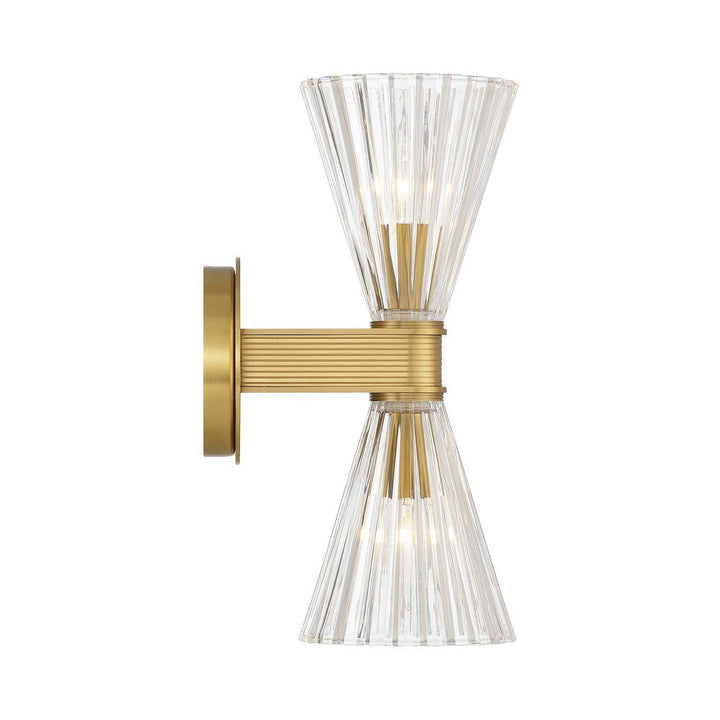 Crystorama - LOT-702-LG - Two Light Wall Sconce - Lotus - Luxe Gold