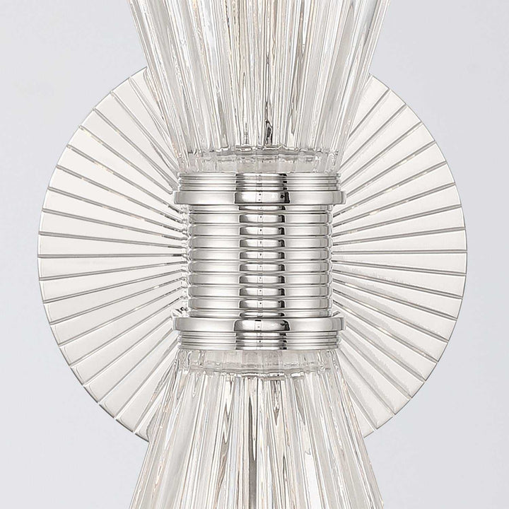 Crystorama - LOT-702-PN - Two Light Wall Sconce - Lotus - Polished Nickel