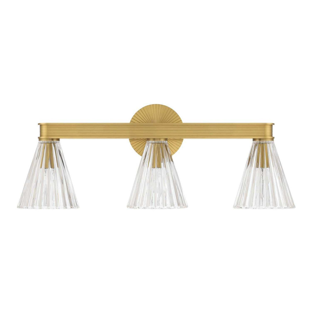 Crystorama - LOT-703-LG - Three Light Bath - Lotus - Luxe Gold
