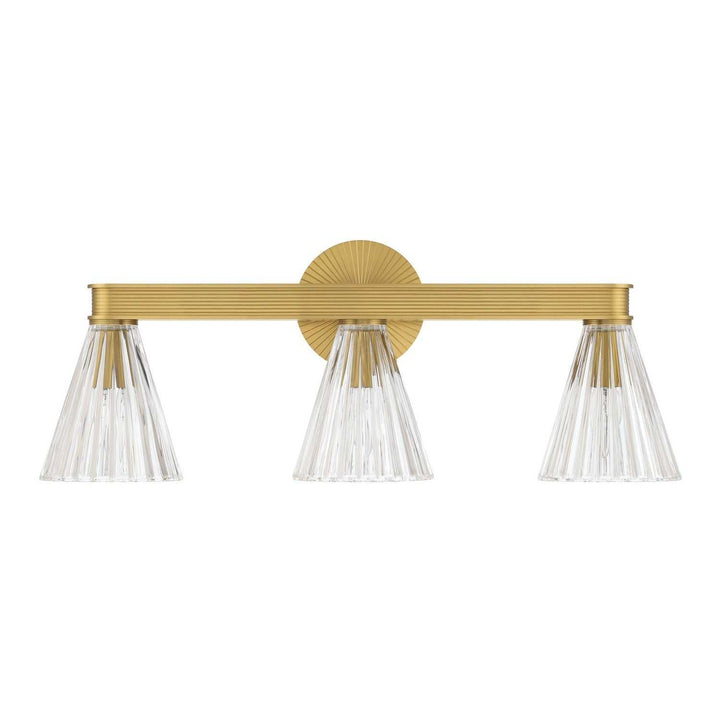 Crystorama - LOT-703-LG - Three Light Bath - Lotus - Luxe Gold