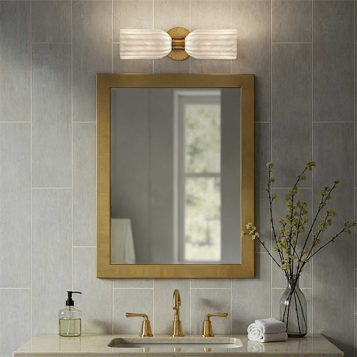 Crystorama - LOT-712-LG - Two Light Wall Sconce - Lotus - Luxe Gold