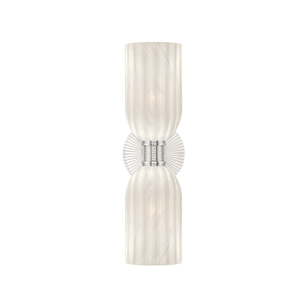 Crystorama - LOT-712-PN - Two Light Wall Sconce - Lotus - Polished Nickel