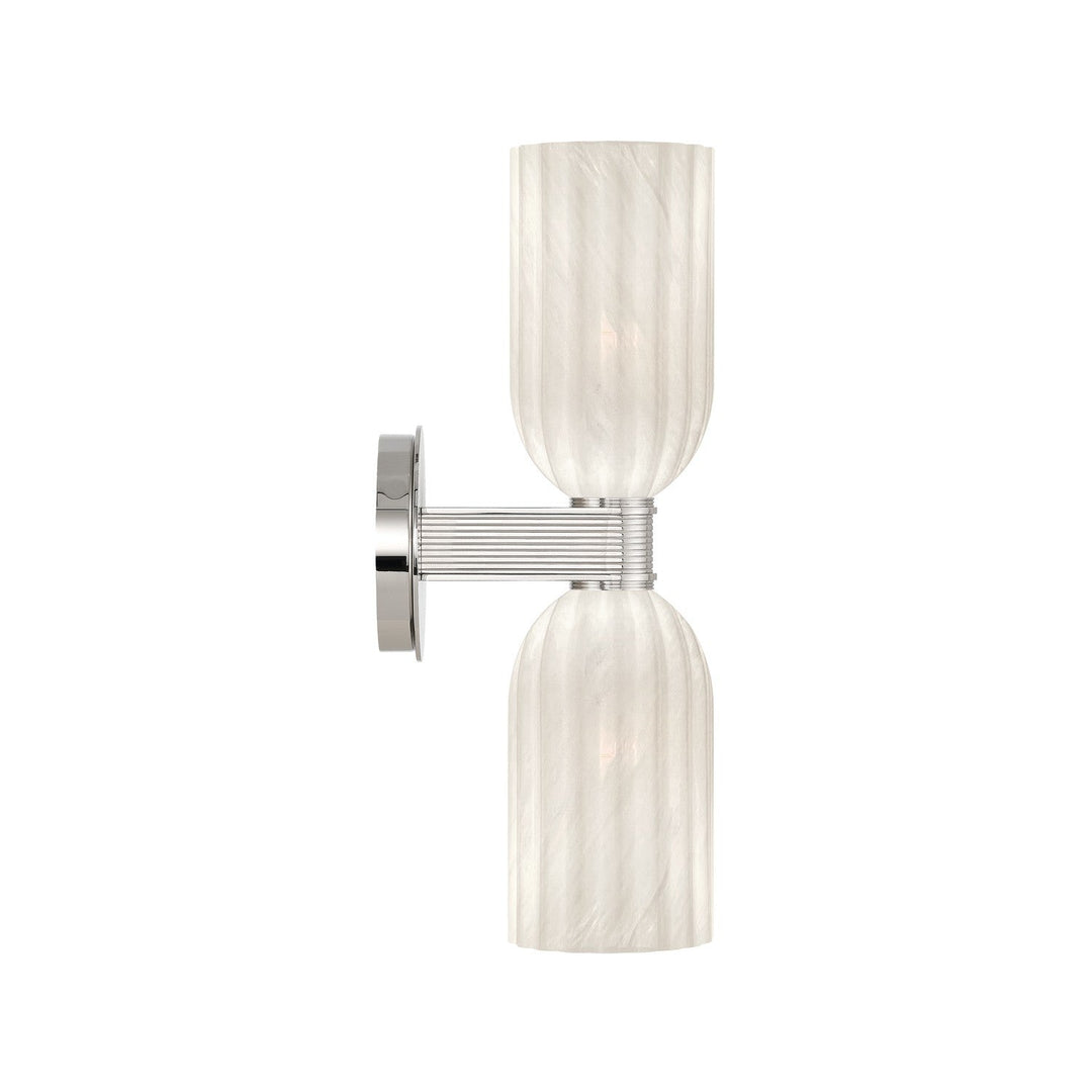 Crystorama - LOT-712-PN - Two Light Wall Sconce - Lotus - Polished Nickel