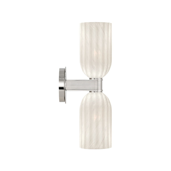 Crystorama - LOT-712-PN - Two Light Wall Sconce - Lotus - Polished Nickel