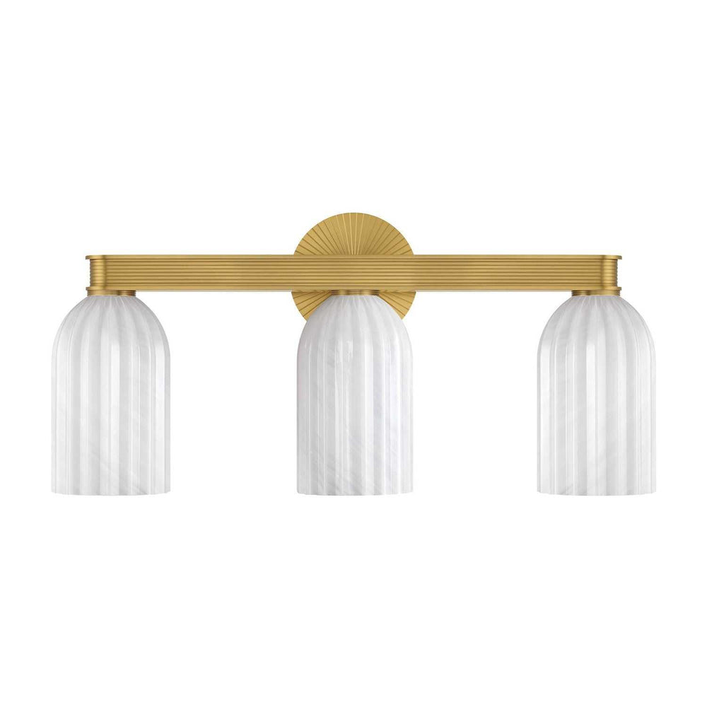 Crystorama - LOT-713-LG - Three Light Bath - Lotus - Luxe Gold
