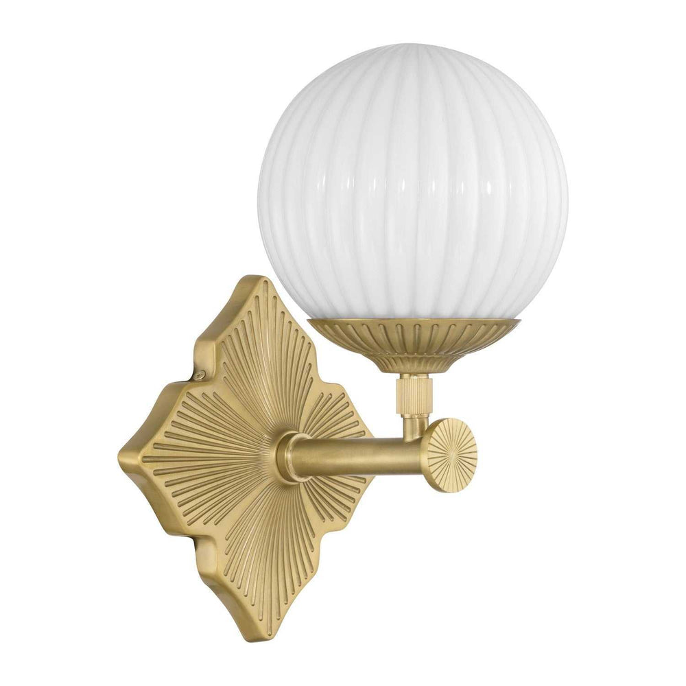 Crystorama - ORY-1001-AG-WH - One Light Wall Sconce - Orly - Aged Brass