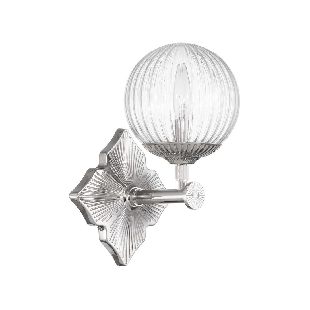 Crystorama - ORY-1001-PN-CL - One Light Wall Sconce - Orly - Polished Nickel