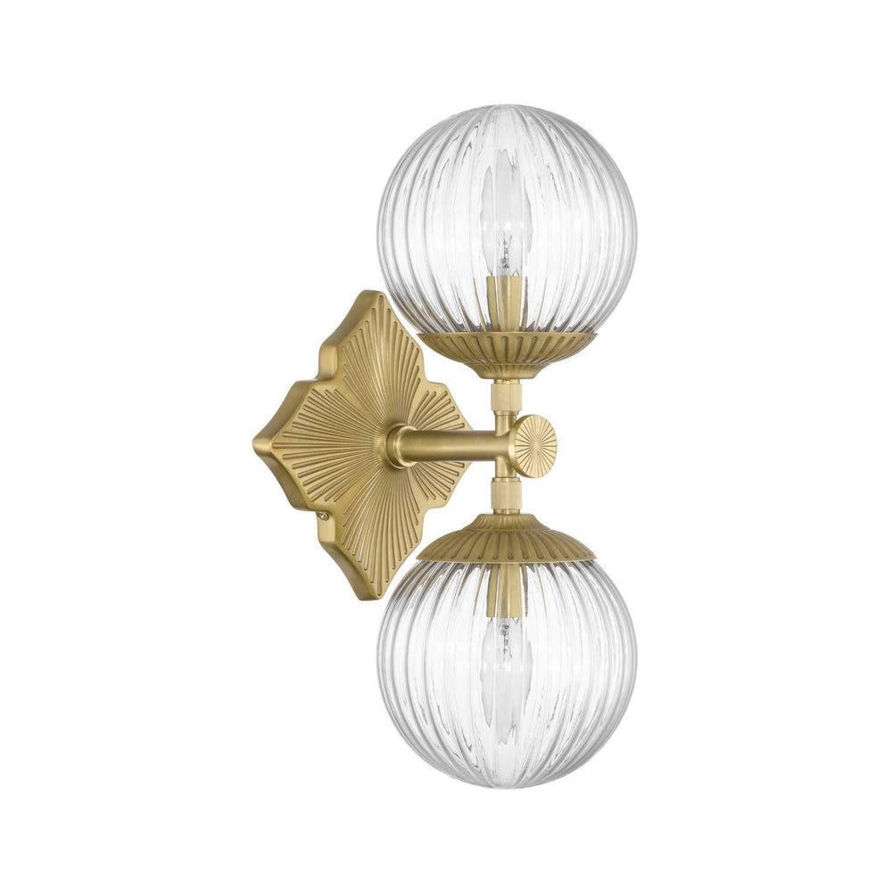 Crystorama - ORY-1002-AG-CL - Two Light Wall Sconce - Orly - Aged Brass