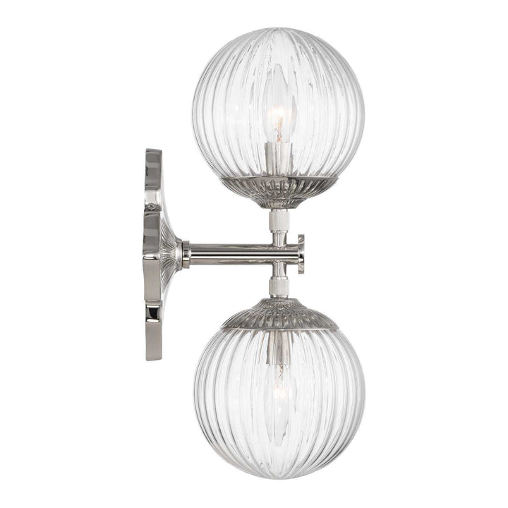 Crystorama - ORY-1002-PN-CL - Two Light Wall Sconce - Orly - Polished Nickel