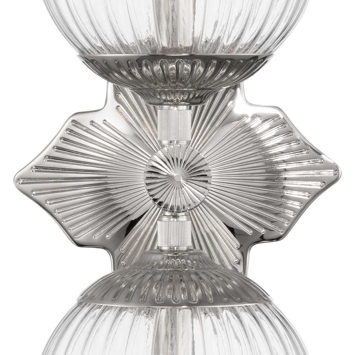 Crystorama - ORY-1002-PN-CL - Two Light Wall Sconce - Orly - Polished Nickel