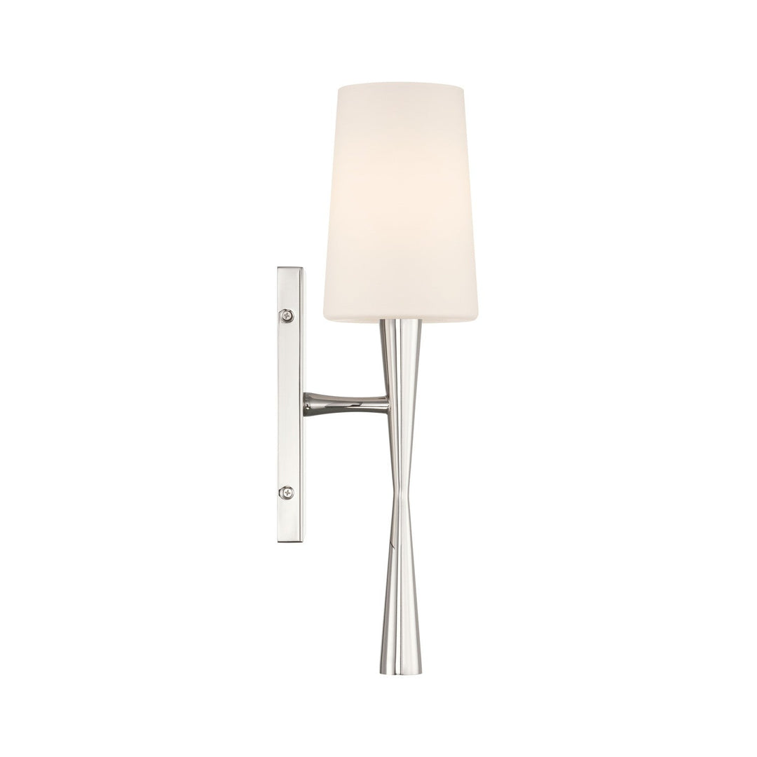 Crystorama - TRE-221-OP-PN - One Light Wall Sconce - Trenton - Polished Nickel
