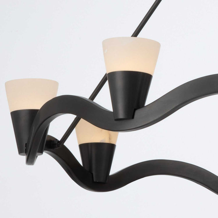 Crystorama - VNC-6508-NB - LED Chandelier - Vance - Bronze Noir