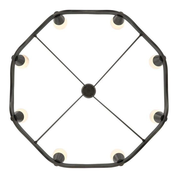 Crystorama - VNC-6508-NB - LED Chandelier - Vance - Bronze Noir